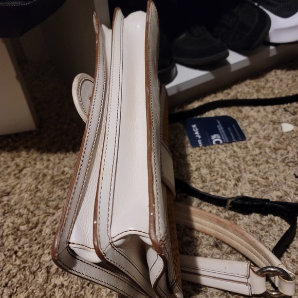 Maxx leather weave straw purse - Picture 4 of 11